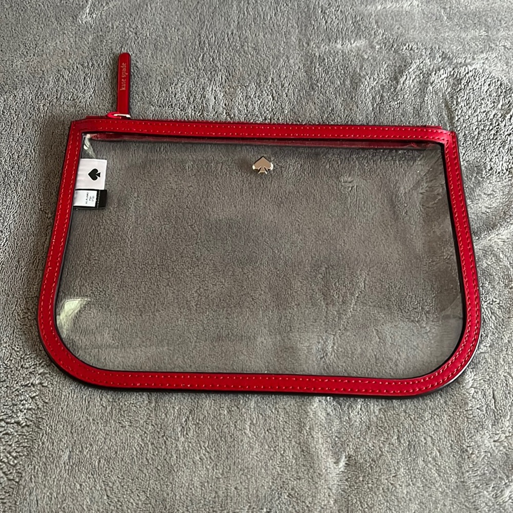 Kate Spade Jae Slim Cosmetic Pouch Res Clear